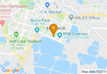map of Institute of Engineering and Management (Ashram Building)