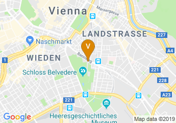 map of Lindner Hotel am Belvedere