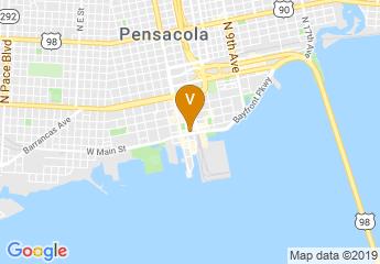 map of Pensacola Little Theatre