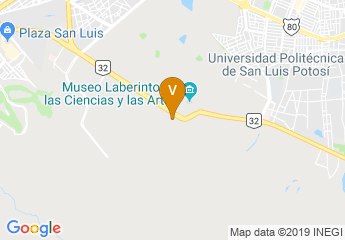 map of Convention Center San Luis Potosi