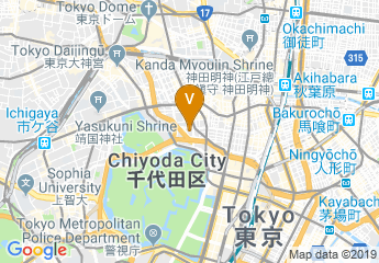 map of Hitotsubashi Hall