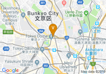 map of Bunkyo Civic Hall