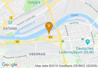 map of Delta Hotels by Marriott Frankfurt Offenbach