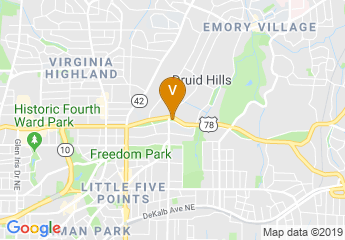 map of Druid Hills Park