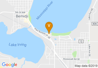 map of Hampton Inn & Suites Bemidji
