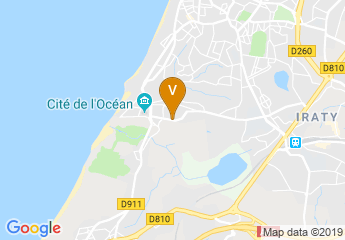 map of Biarritz Camping