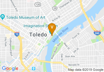 map of Renaissance Toledo Downtown Hotel