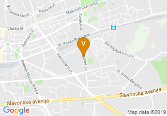 map of Ministry of Science and Education of the Republic of Croatia