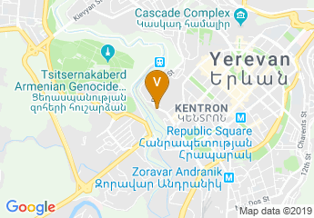 map of Apricot Hotel Yerevan