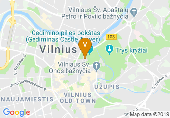 map of Palace of the Grand Dukes of Lithuania