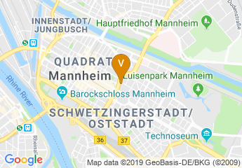 map of Dorint Kongresshotel Mannheim