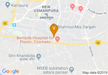 map of Jabinda Lawns, Beed Bypass