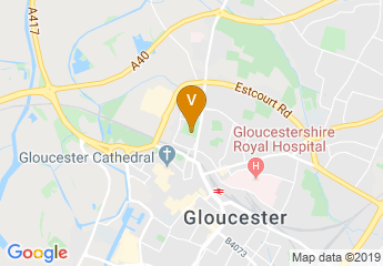 map of Kingsholm Stadium