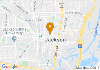 map of Jackson Downtown Convention Center Hotel