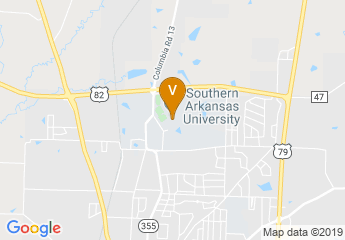 map of Southern Arkansas University
