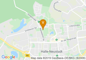 map of ERDGAS Sportarena