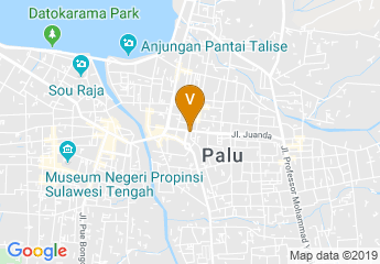map of Hotel Santika Palu