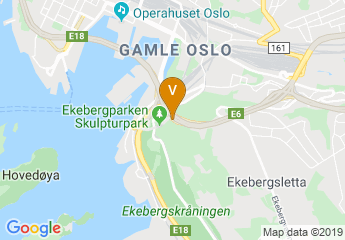 map of Ekebergrestauranten