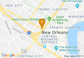 map of Louisiana Cancer Research Center