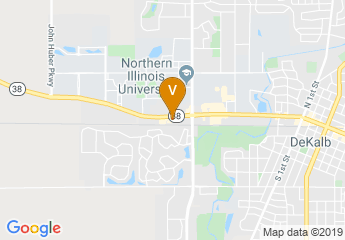 map of Red Roof Inn & Suites DeKalb