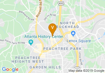 map of Hampton Inn Atlanta-Buckhead