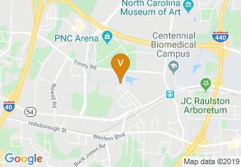 map of North Carolina State Fairgrounds Campground