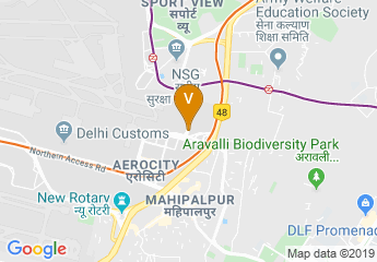 map of Gateway Area, Aerocity, Near Hotel Pullman