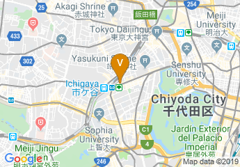 map of Arcadia Ichigaya (Shigaku Kaikan)