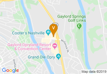 map of The Inn at Opryland, A Gaylord