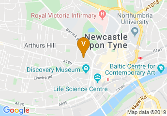 map of Newcastle Helix