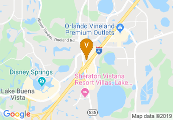 map of Radisson Hotel Orlando - Lake Buena Vista