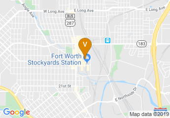 map of Fort Worth Stockyards