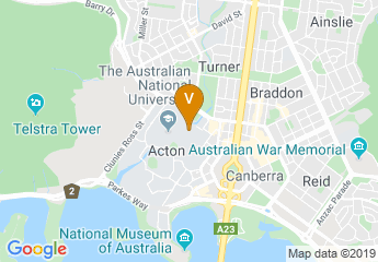 map of Cultural Centre Kambri (ANU Building 153)
