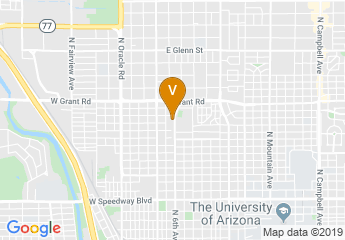 map of Tucson Symphony Center