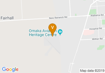 map of Omaka Blenheim Airport