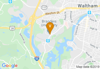 map of Brandeis University