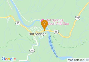 map of Hot Springs Campground