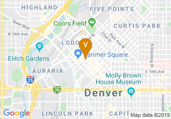 map of Downtown Denver Rink at Skyline Park