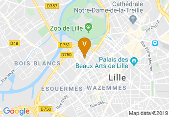 map of The Masters Rizomm - Catholic University of Lille