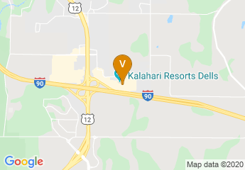 map of Kalahari Resort and Convention Center