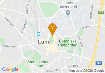 map of Lunds universitet Odeum