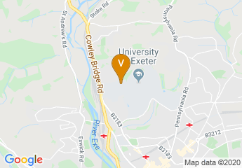 map of University of Exeter Holland Hall