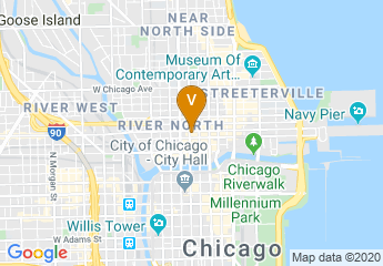 map of Aloft Chicago Downtown River North