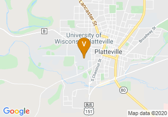 map of University of Wisconsin-Platteville