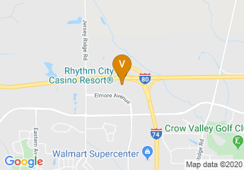 map of Rhythm City Casino Resort®