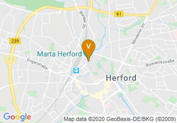 map of MARTa Herford