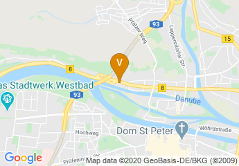 map of ibis Styles Hotel Regensburg