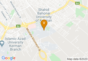 map of Shahid Bahonar University of Kerman