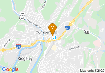 map of Ramada by Wyndham Cumberland Downtown