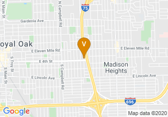 map of Royal Oak Detroit Elks Lodge #34